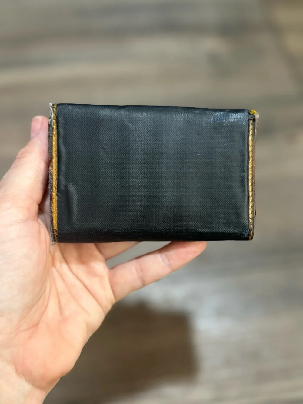 Vintage Hunting World Black Safari Key Holder Wallet Made In Italy 6 Hook Rare